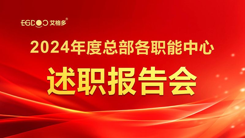 凝智聚能，共啟新程——艾格多集團(tuán)召開(kāi)2024年度總部各職能中心述職報(bào)告會(huì)